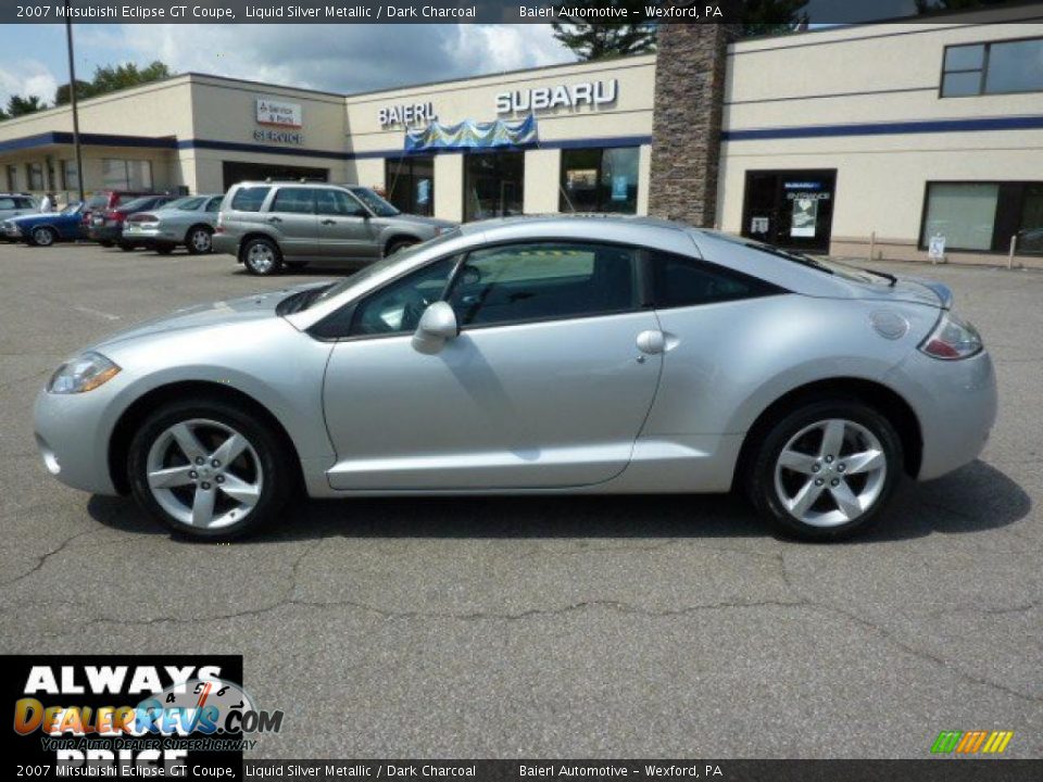 2007 Mitsubishi Eclipse GT Coupe Liquid Silver Metallic / Dark Charcoal Photo #2