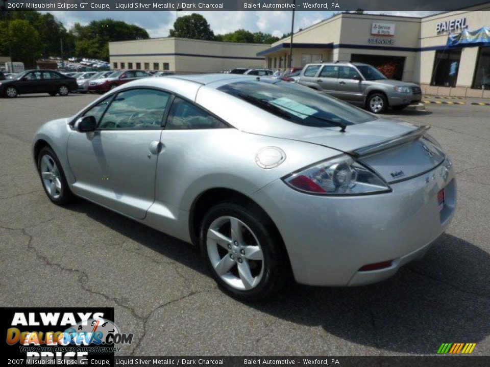 2007 Mitsubishi Eclipse GT Coupe Liquid Silver Metallic / Dark Charcoal Photo #3