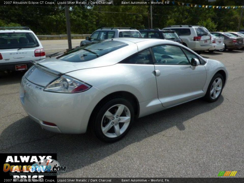2007 Mitsubishi Eclipse GT Coupe Liquid Silver Metallic / Dark Charcoal Photo #5