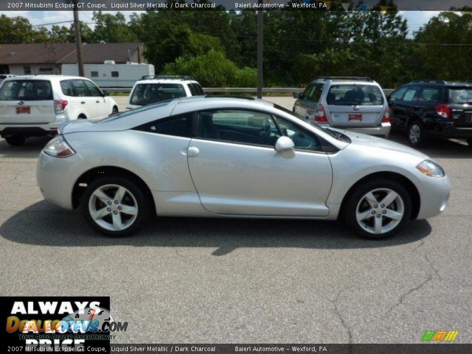 2007 Mitsubishi Eclipse GT Coupe Liquid Silver Metallic / Dark Charcoal Photo #6