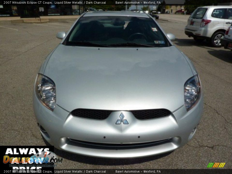 2007 Mitsubishi Eclipse GT Coupe Liquid Silver Metallic / Dark Charcoal Photo #8