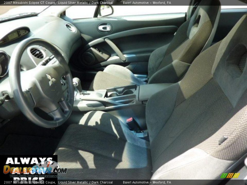 2007 Mitsubishi Eclipse GT Coupe Liquid Silver Metallic / Dark Charcoal Photo #10