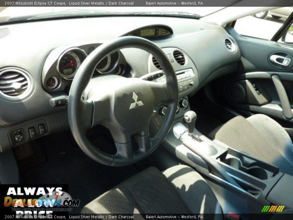 2007 Mitsubishi Eclipse GT Coupe Liquid Silver Metallic / Dark Charcoal Photo #11