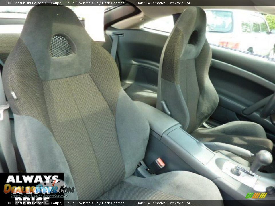 2007 Mitsubishi Eclipse GT Coupe Liquid Silver Metallic / Dark Charcoal Photo #16