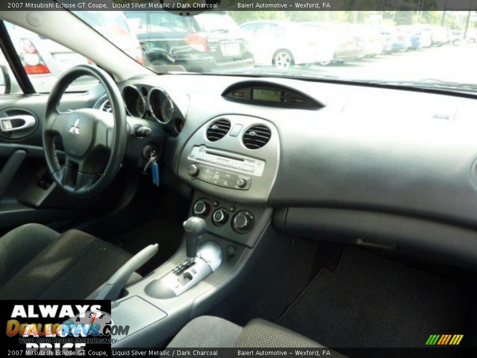 2007 Mitsubishi Eclipse GT Coupe Liquid Silver Metallic / Dark Charcoal Photo #17