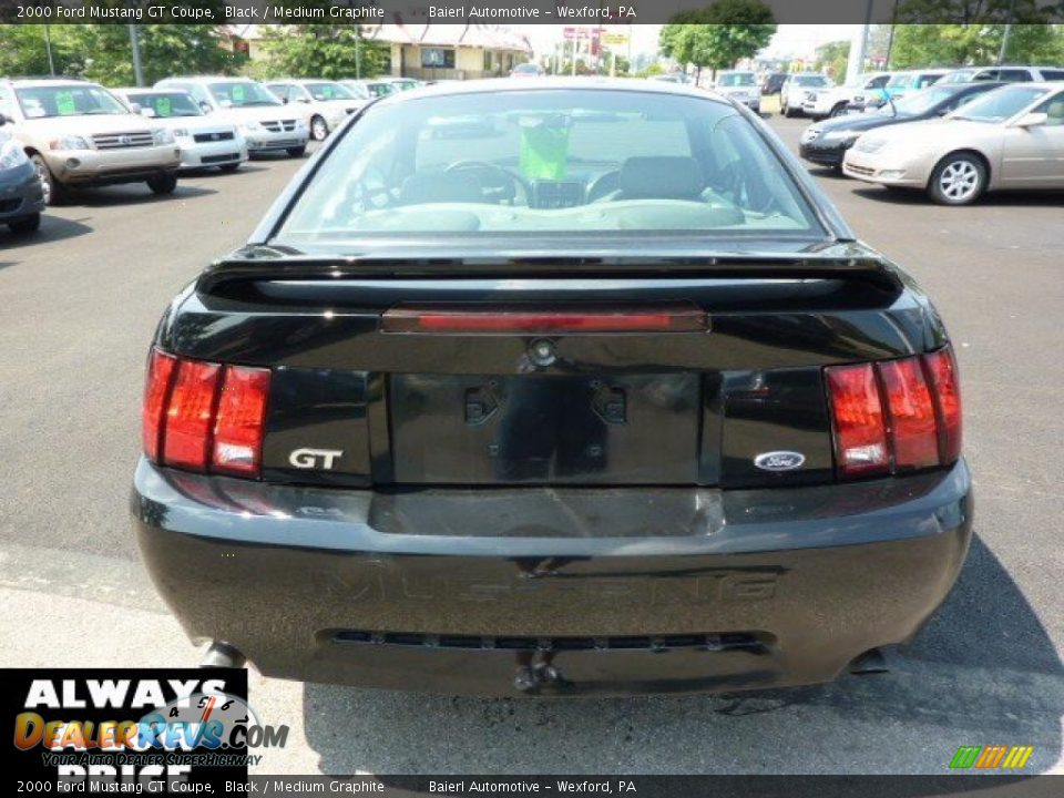 2000 Ford Mustang GT Coupe Black / Medium Graphite Photo #6