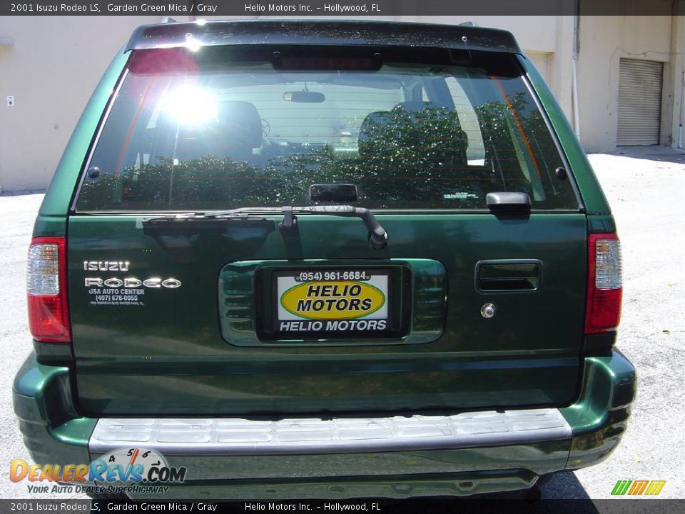 2001 Isuzu Rodeo LS Garden Green Mica / Gray Photo #4