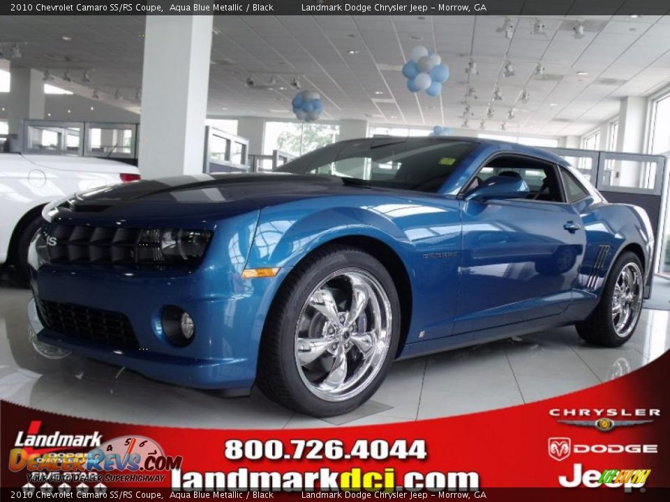 2010 Chevrolet Camaro SS/RS Coupe Aqua Blue Metallic / Black Photo #1