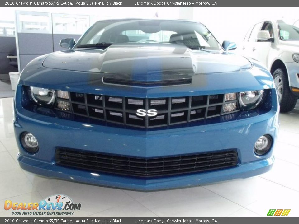 2010 Chevrolet Camaro SS/RS Coupe Aqua Blue Metallic / Black Photo #2