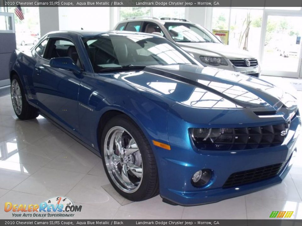 2010 Chevrolet Camaro SS/RS Coupe Aqua Blue Metallic / Black Photo #3