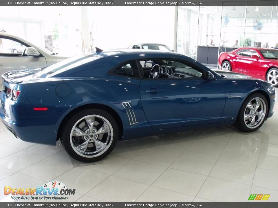 2010 Chevrolet Camaro SS/RS Coupe Aqua Blue Metallic / Black Photo #4