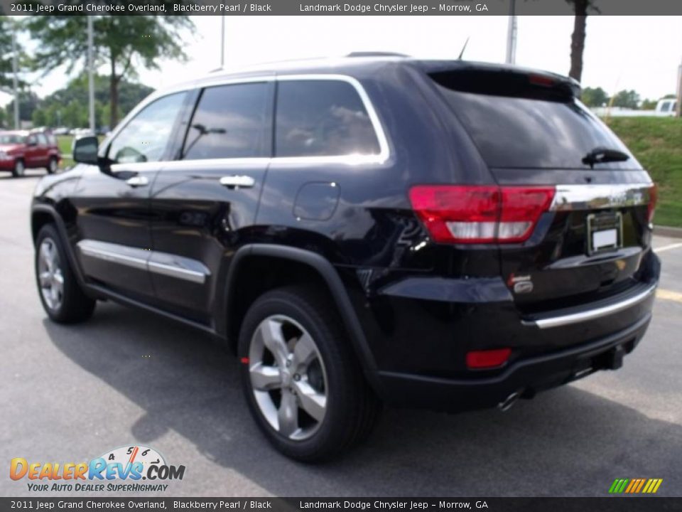 2011 Jeep Grand Cherokee Overland Blackberry Pearl / Black Photo #2