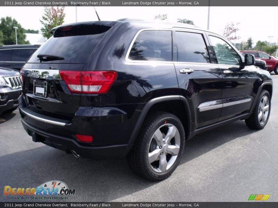 2011 Jeep Grand Cherokee Overland Blackberry Pearl / Black Photo #3