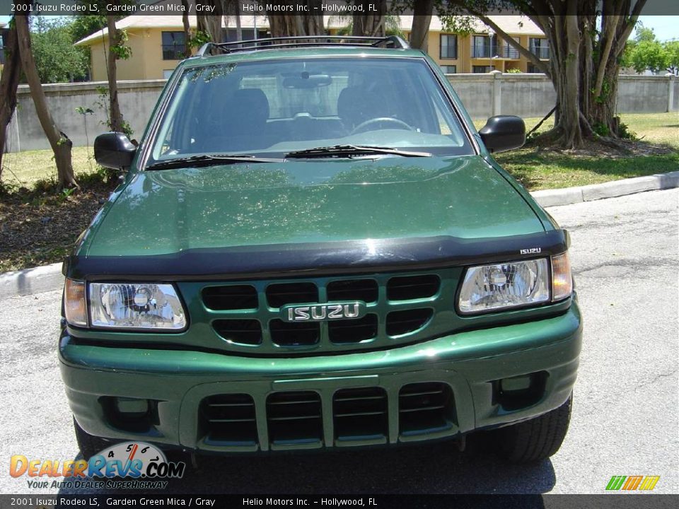 2001 Isuzu Rodeo LS Garden Green Mica / Gray Photo #9