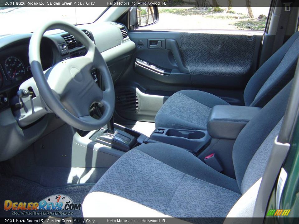 2001 Isuzu Rodeo LS Garden Green Mica / Gray Photo #11