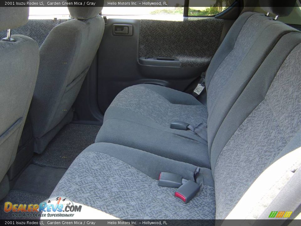 2001 Isuzu Rodeo LS Garden Green Mica / Gray Photo #14