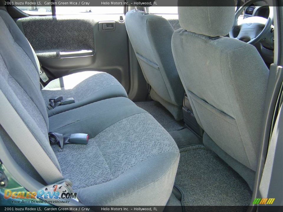 2001 Isuzu Rodeo LS Garden Green Mica / Gray Photo #19