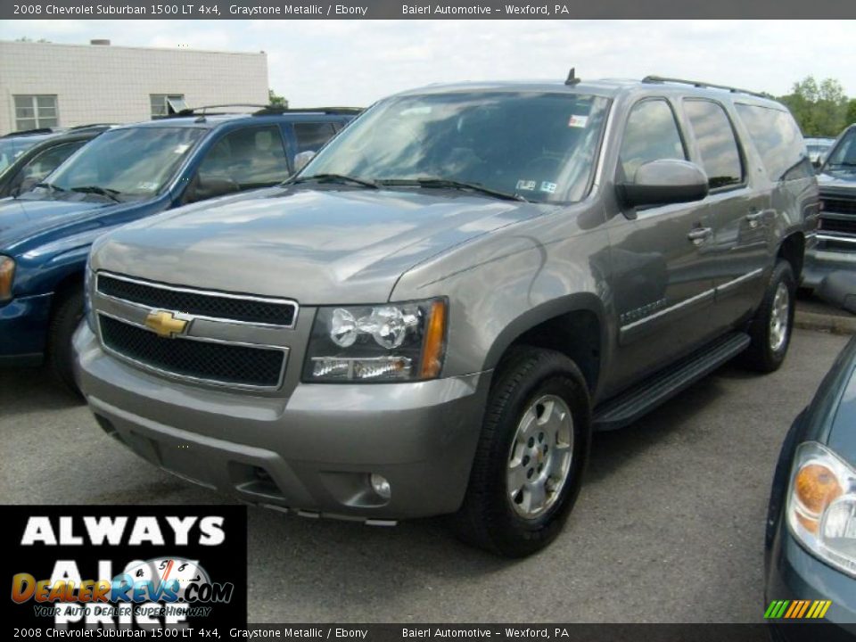 2008 Chevrolet Suburban 1500 LT 4x4 Graystone Metallic / Ebony Photo #3