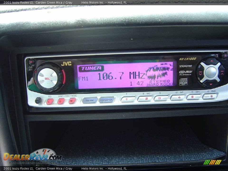 2001 Isuzu Rodeo LS Garden Green Mica / Gray Photo #28