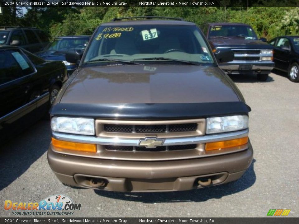 2004 Chevrolet Blazer LS 4x4 Sandalwood Metallic / Medium Gray Photo #6