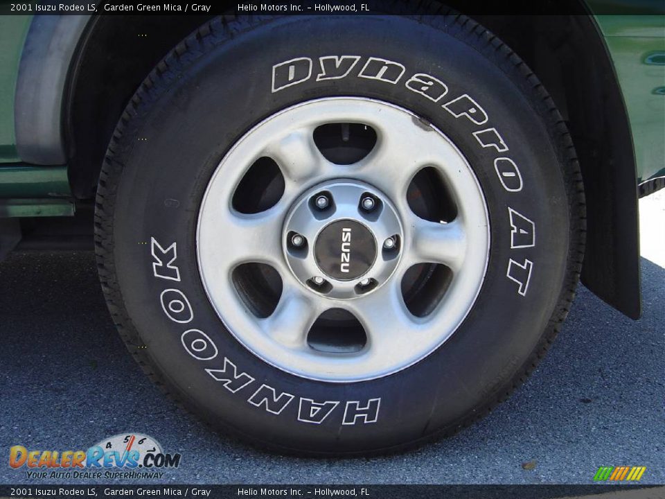 2001 Isuzu Rodeo LS Garden Green Mica / Gray Photo #33