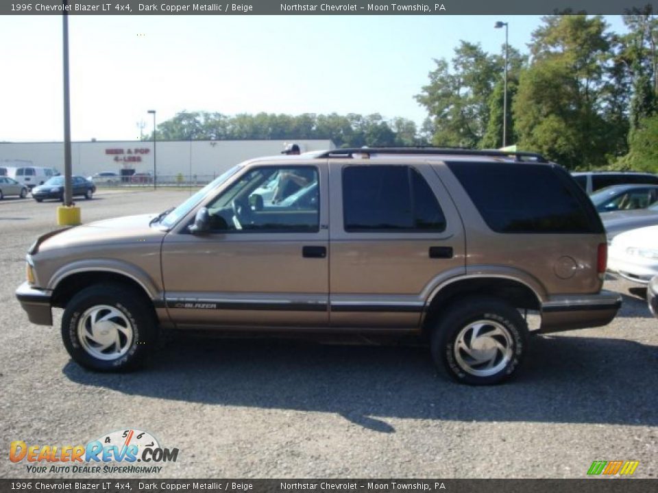 1996 Chevrolet Blazer LT 4x4 Dark Copper Metallic / Beige Photo #4
