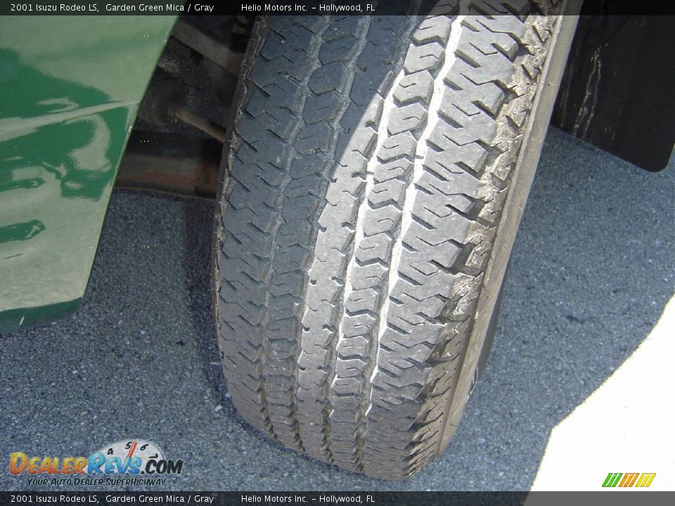 2001 Isuzu Rodeo LS Garden Green Mica / Gray Photo #34
