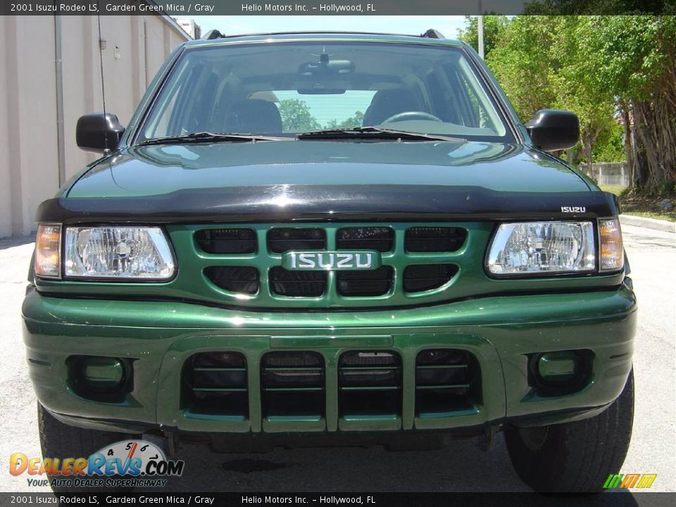 2001 Isuzu Rodeo LS Garden Green Mica / Gray Photo #35
