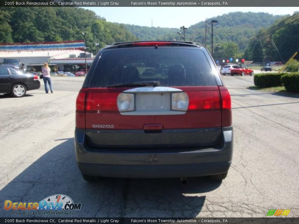 2005 Buick Rendezvous CX Cardinal Red Metallic / Light Gray Photo #3