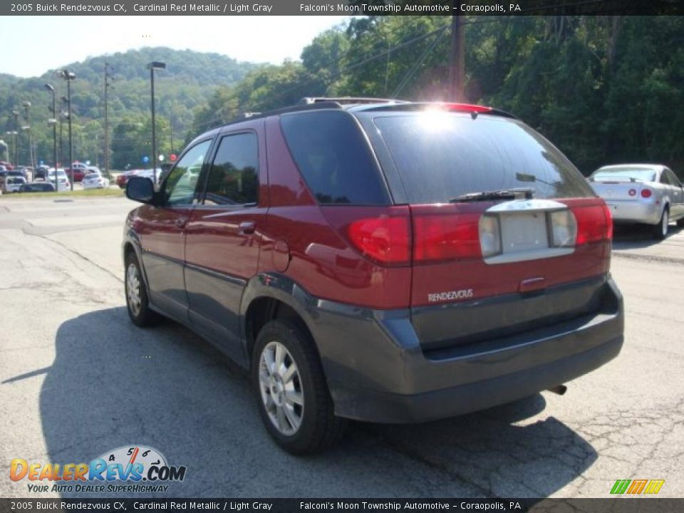 2005 Buick Rendezvous CX Cardinal Red Metallic / Light Gray Photo #4