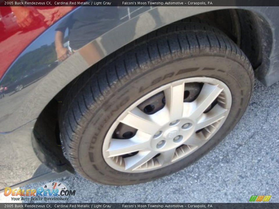 2005 Buick Rendezvous CX Cardinal Red Metallic / Light Gray Photo #7