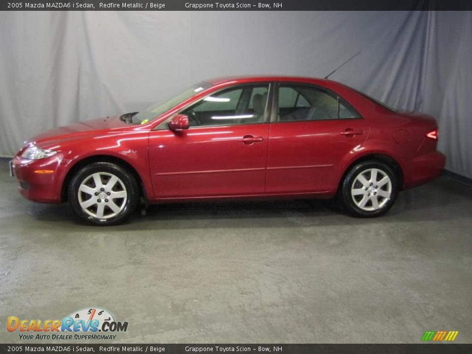 2005 Mazda MAZDA6 i Sedan Redfire Metallic / Beige Photo #2