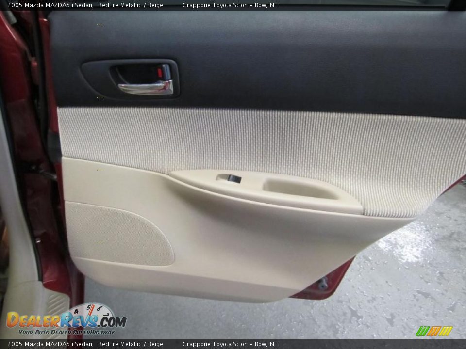 2005 Mazda MAZDA6 i Sedan Redfire Metallic / Beige Photo #4