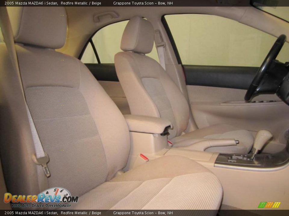 2005 Mazda MAZDA6 i Sedan Redfire Metallic / Beige Photo #5