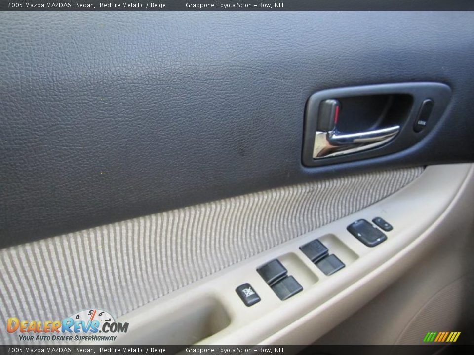 2005 Mazda MAZDA6 i Sedan Redfire Metallic / Beige Photo #7