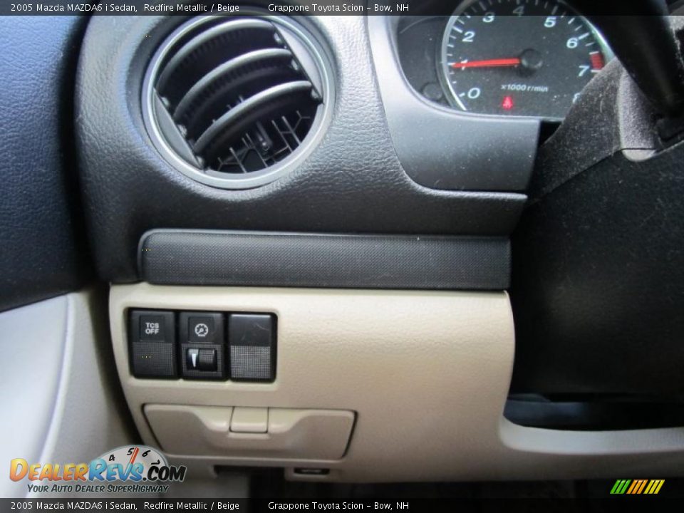 2005 Mazda MAZDA6 i Sedan Redfire Metallic / Beige Photo #8