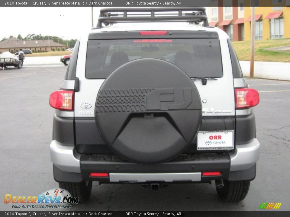 2010 Toyota FJ Cruiser Silver Fresco Metallic / Dark Charcoal Photo #6