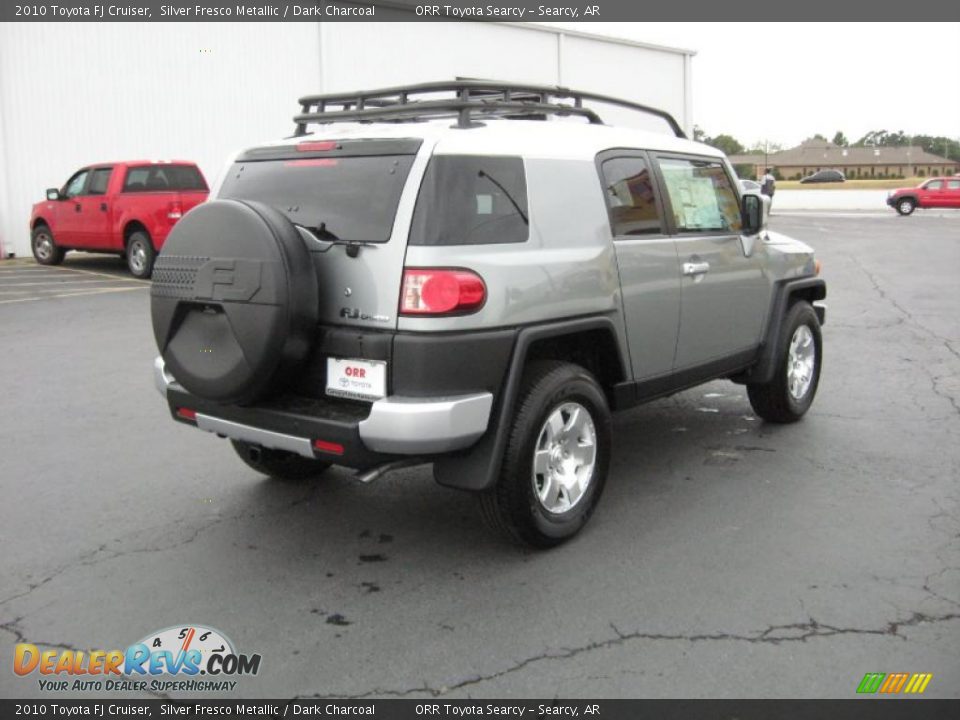 2010 Toyota FJ Cruiser Silver Fresco Metallic / Dark Charcoal Photo #7