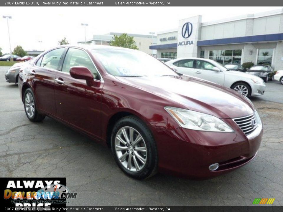 2007 Lexus ES 350 Royal Ruby Red Metallic / Cashmere Photo #1