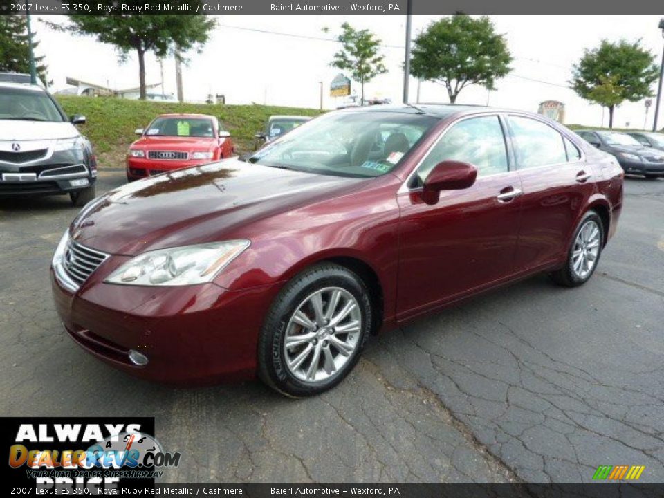 2007 Lexus ES 350 Royal Ruby Red Metallic / Cashmere Photo #3