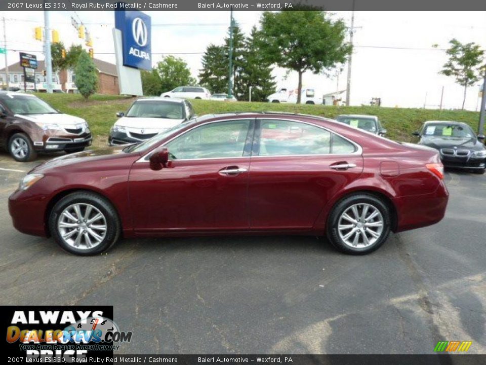 2007 Lexus ES 350 Royal Ruby Red Metallic / Cashmere Photo #4