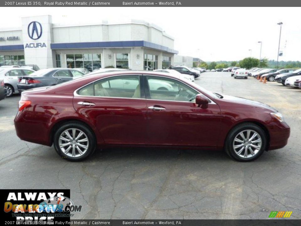 2007 Lexus ES 350 Royal Ruby Red Metallic / Cashmere Photo #8