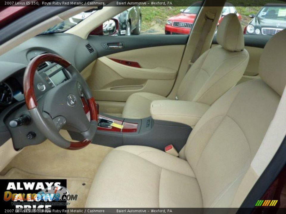 2007 Lexus ES 350 Royal Ruby Red Metallic / Cashmere Photo #10