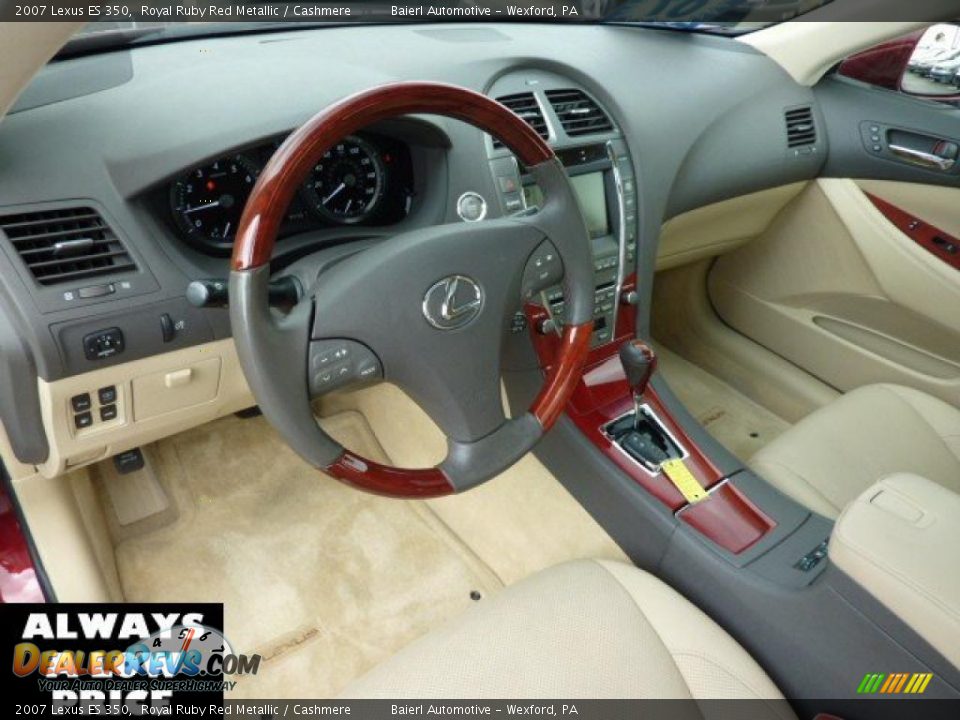 2007 Lexus ES 350 Royal Ruby Red Metallic / Cashmere Photo #11