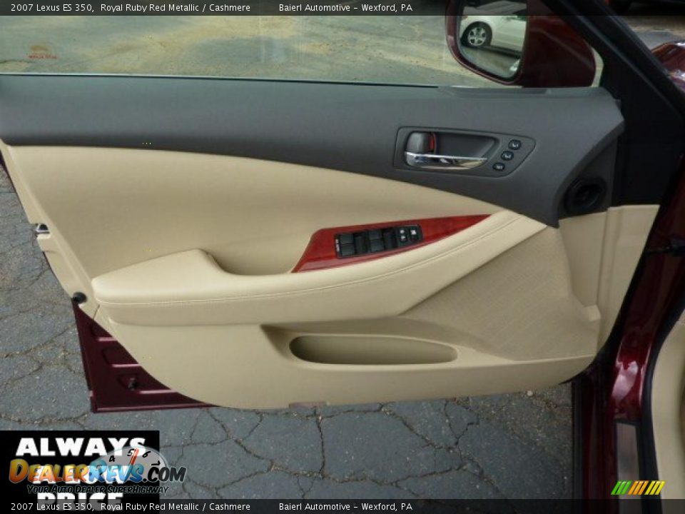 2007 Lexus ES 350 Royal Ruby Red Metallic / Cashmere Photo #12