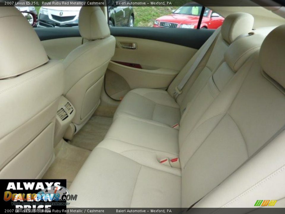 2007 Lexus ES 350 Royal Ruby Red Metallic / Cashmere Photo #14