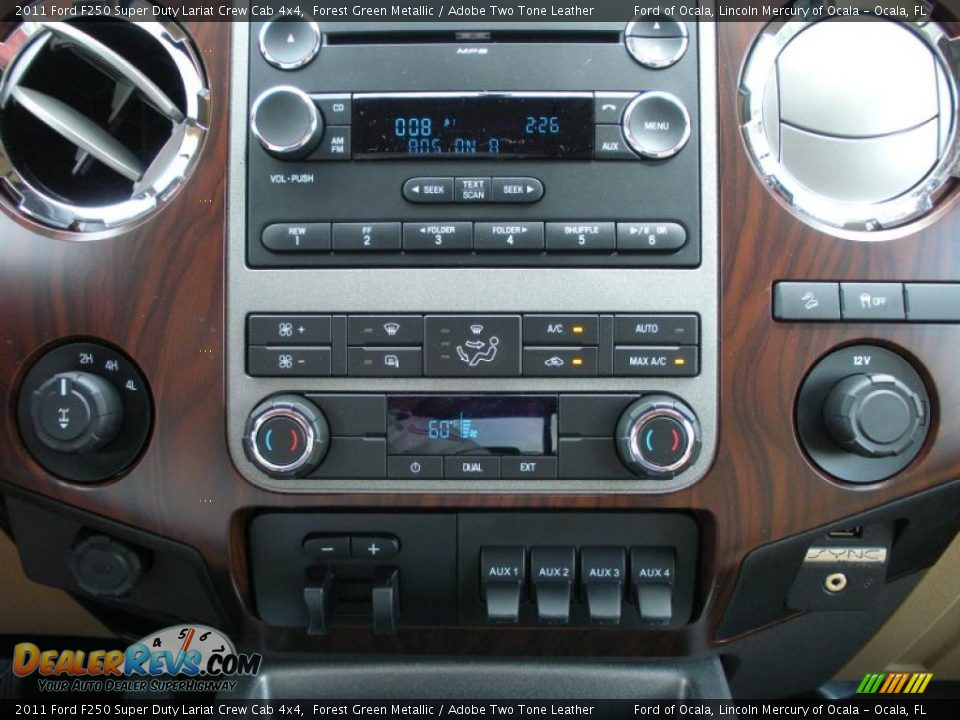 2011 Ford F250 Super Duty Lariat Crew Cab 4x4 Forest Green Metallic / Adobe Two Tone Leather Photo #10