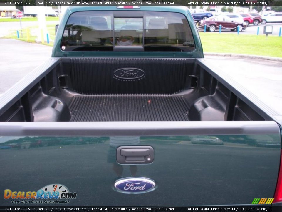 2011 Ford F250 Super Duty Lariat Crew Cab 4x4 Forest Green Metallic / Adobe Two Tone Leather Photo #11