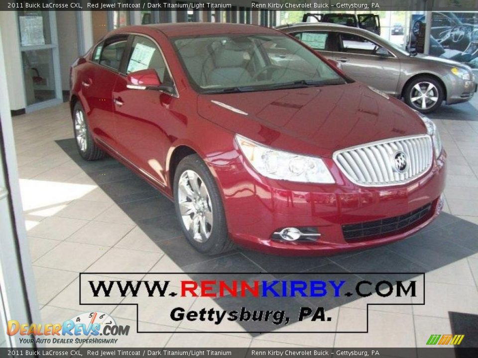 2011 Buick LaCrosse CXL Red Jewel Tintcoat / Dark Titanium/Light Titanium Photo #1