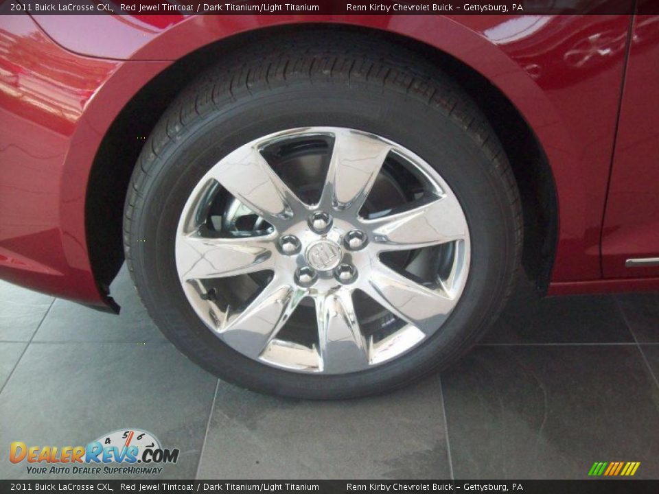 2011 Buick LaCrosse CXL Red Jewel Tintcoat / Dark Titanium/Light Titanium Photo #4